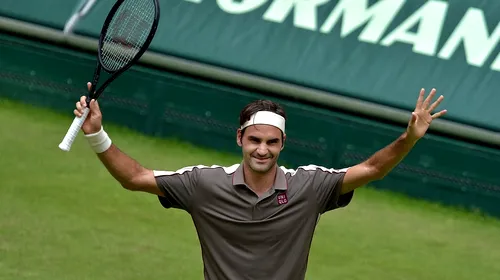 Roger Federer continuă cursa pentru al 10-lea titlu la Halle! VIDEO | Lovitura genială care a ridicat publicul în picioare