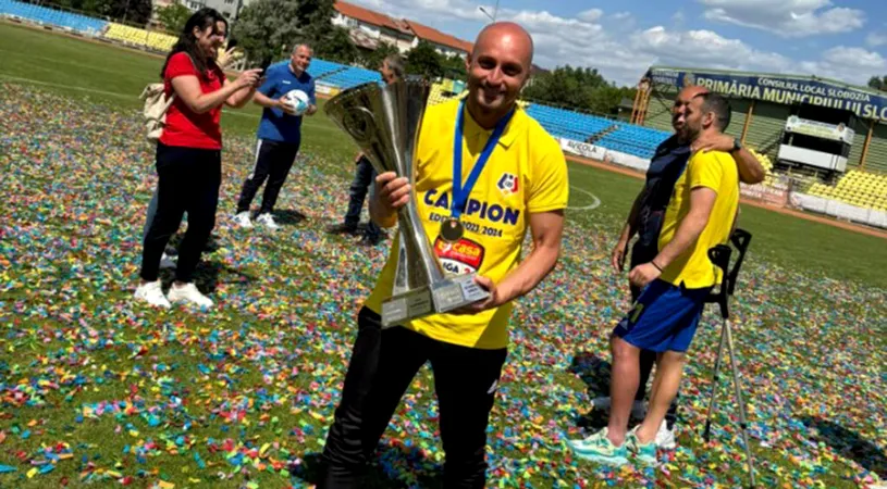 Preparatorul fizic din stafful lui Adrian Mihalcea, atu pentru Unirea Slobozia în sezonul istoric al promovării în SuperLigă! Bogdan Hetco: ”Sunt adeptul pregătirii italiene!”