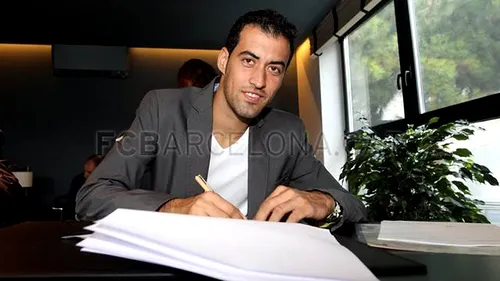 Sergio Busquets a semnat prelungirea contractului cu Barcelona