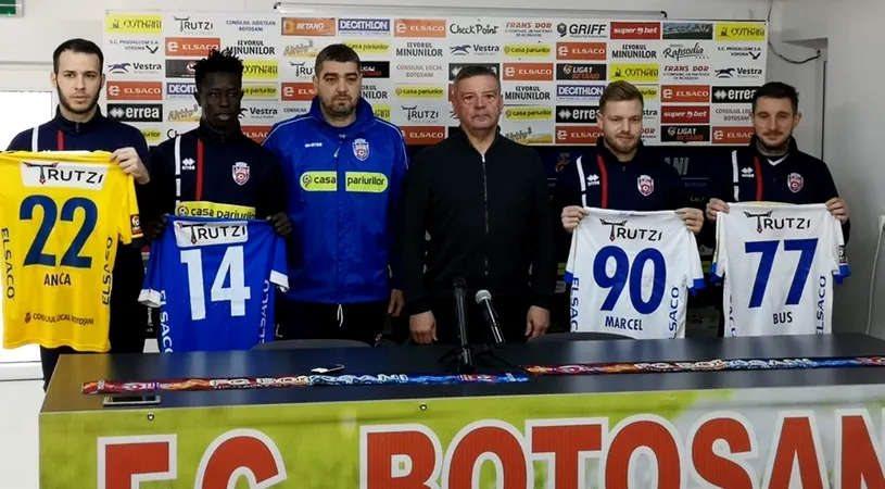 FOTO | 4 nume noi la FC Botoșani. Echipa lui Liviu Ciobotariu are ambiții mari pentru finalul sezonului