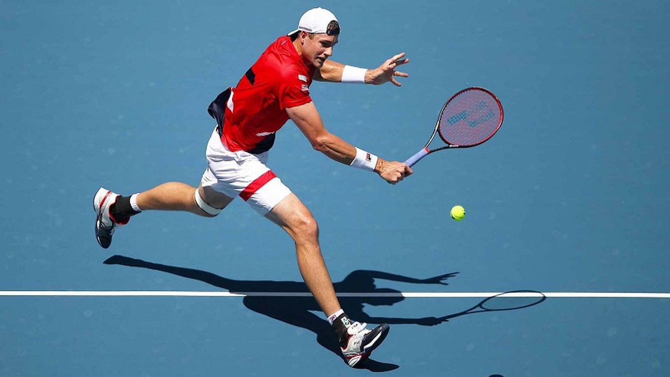 John Isner, în finala turneului de la Miami. Campionul en-titre a încheiat visul frumos al puștiului Auger-Aliassime