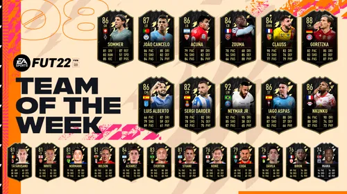 O nouă săptămână, o nouă echipă „Team Of The Week” lansată în FIFA 22! Ce carduri pot obține jucătorii