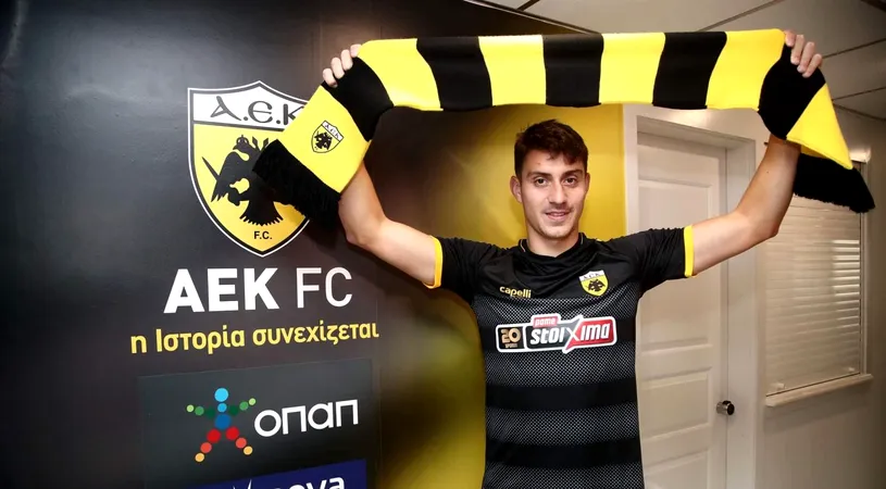 OFICIAL | Ionuț Nedelcearu a fost prezentat la AEK Atena! Dinamoviștii primesc 15 la sută din suma de transfer