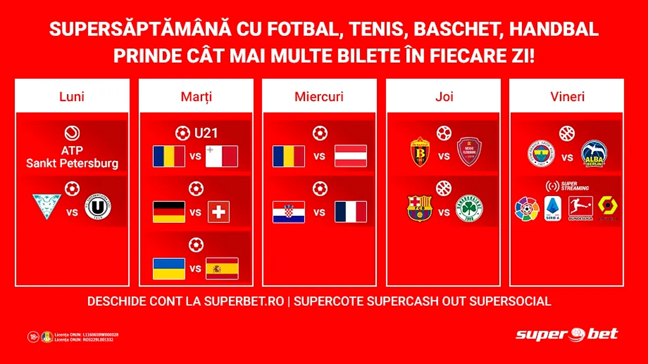 Săptămâna de Sport! Care dintre cele mai tari evenimente sunt și în planul tău?