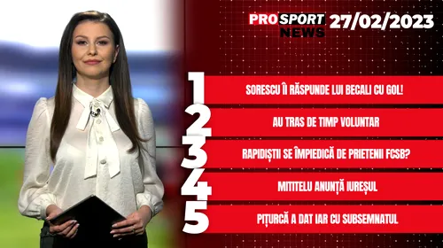 ProSport News | Victor Pițurcă a dat din nou cu subsemnatul! Un teren de fotbal este la mijloc! Cele mai noi știri din sport | VIDEO