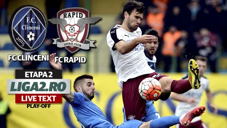 FC Clinceni - Rapid 2-3.** Giuleștenii au jucat spectaculos la primul meci cu Dinu Gheorghe pe bancă lângă Alexa. Alb-vișinii rămân lideri