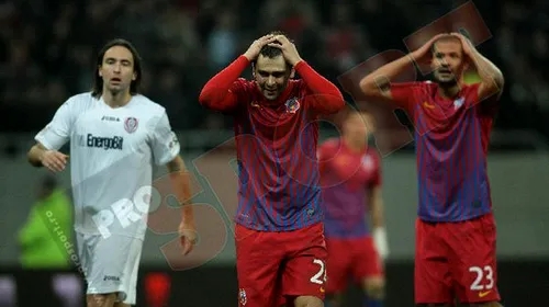 Salvați de „papanași”!** Steaua – CFR 1-1! M. Costea, gol senzațional din „foarfecă”! „Feroviarii” au jucat în „9” în ultimele min.