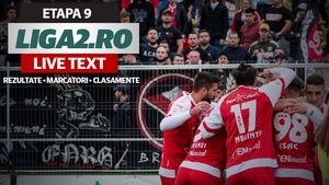 Liga 2, etapa 9, rezultate | Adio invincibilitate pentru liderul Turris-Oltul, care pierde la Pitești, după un meci cu penalty inventat. UTA face scorul zilei, una în care s-au marcat nu mai puțin de 26 de goluri în șase jocuri