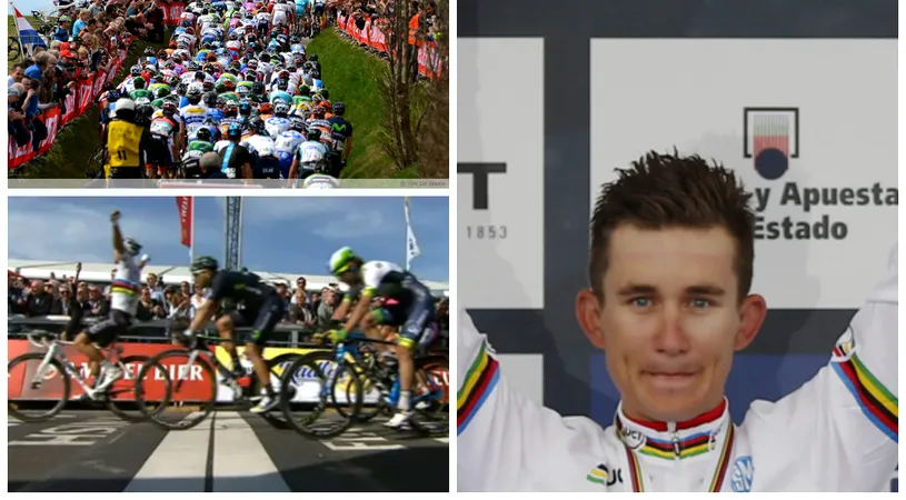 Curcubeu în Amstel Gold Race. Campionul mondial Michal Kwiatkowski a câștigat cea mai importantă cursă de o zi din Olanda. Australianul 