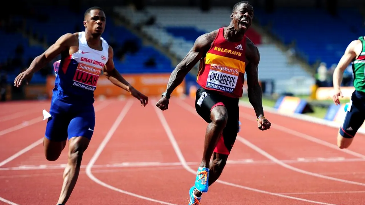 VIDEO | Celebrul sprinter Dwain Chambers s-a luat la întrecere cu un cal de curse! Învingătorul, decis la foto-finiș