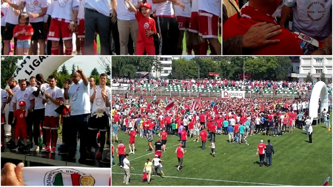 VIDEO | Sepsi OSK a sărbătorit pe teren cu suporterii promovarea în Liga 1. 