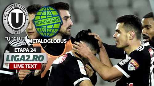 Acum, egalul ar fi fost bun! ”U” Cluj pierde acasă cu Metaloglobus, cu gol spectaculos încasat în prelungiri. S-a scandat demisia pe Cluj Arena