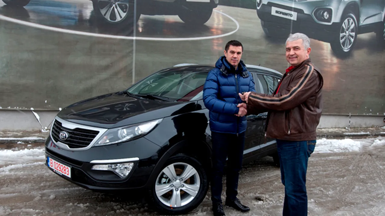 În preajma Crăciunului, Mihai Leu a primit cadou un Kia Sportage