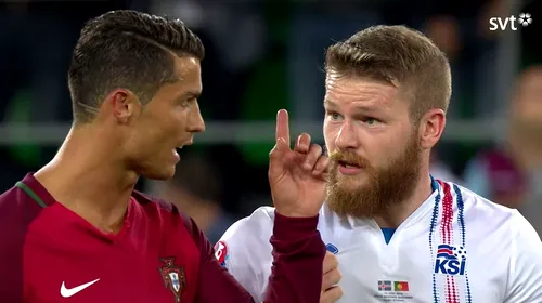 Ronaldo a încercat să-și spele păcatele. FOTO: Ce cadou a primit Aron Gunnarsson, islandezul căruia Cristiano a refuzat să-i dea tricoul pe teren