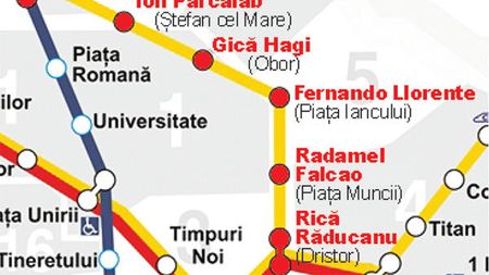 "Urmează stația Radamel Falcao"!** Metrorex schimbă numele unor stații de metrou cu ocazia finalei Europa League