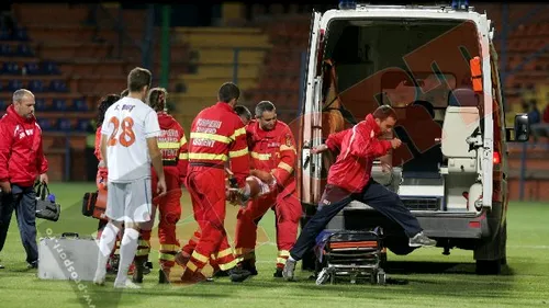 FOTO ȘOC! Scene de GROAZĂ‚ la Tg. Mureș!** Astafei a ajuns la spital cu gâtul imobilizat! Vezi ce spun medicii