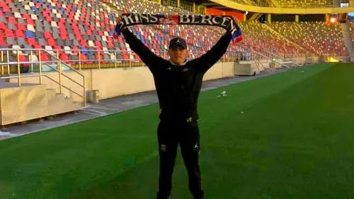 Aroganța maximă! Gheorghe Mustață a intrat pe noul stadion Steaua și s-a pozat cu tribunele: „Bau! Aici va sta Peluza Nord” | FOTO