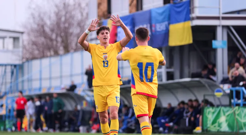 Doar 2 puncte adunat România U19 în preliminariile EURO! Cinci tineri din Liga 2 au fost pe teren în ultimul meci, cu Ucraina U19