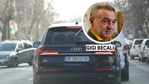 Gigi Becali, spectacol pe străzile din București cu o nouă mașină de lux: Un Audi Q7! Cum a fost surprins la volan și cât a dat pe noua „bijuterie” | FOTO