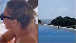 Simona Halep și-a inaugurat piscina la vila de la Izvorani și a făcut senzație în costum de baie | GALERIE FOTO