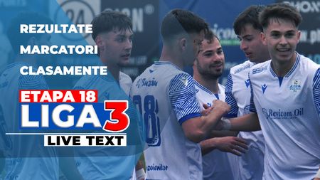 Liga 3, etapa 18 | Unirea Alba Iulia merge în play-out, CSM Sighetu Marmaţiei ajunge în play-off datorită golaverajului. Ultimele șapte echipe calificate în play-off și ultimele opt din play-out