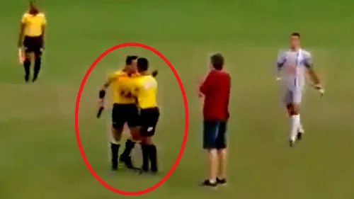 VIDEO | Asta înseamnă să fii cu adevărat mafiot. Incredibil ce a putut face acest arbitru după ce a fost lovit de un jucător