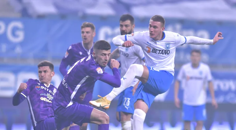 Universitatea Craiova - FC Argeș 1-1. Meci nebun cu două goluri, trei bare și un jucător eliminat. Oltenii au cerut un penalty