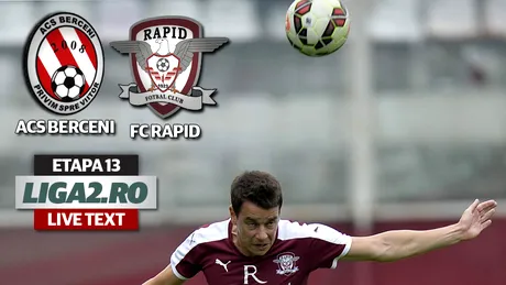 ACS Berceni - FC Rapid 1-2.** Giuleștenii câștigă prin două penalty-uri ușor primite și termină turul pe primul loc în Seria I