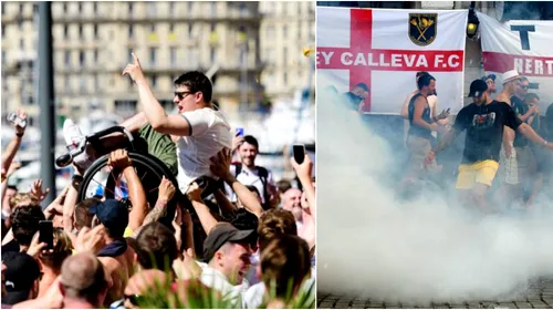 A început HAOSUL la Euro! VIDEO | Fanii Angliei, calmați doar cu gaze lacrimogene! „Suntem Anglia, ne c…m pe orașul vostru!”