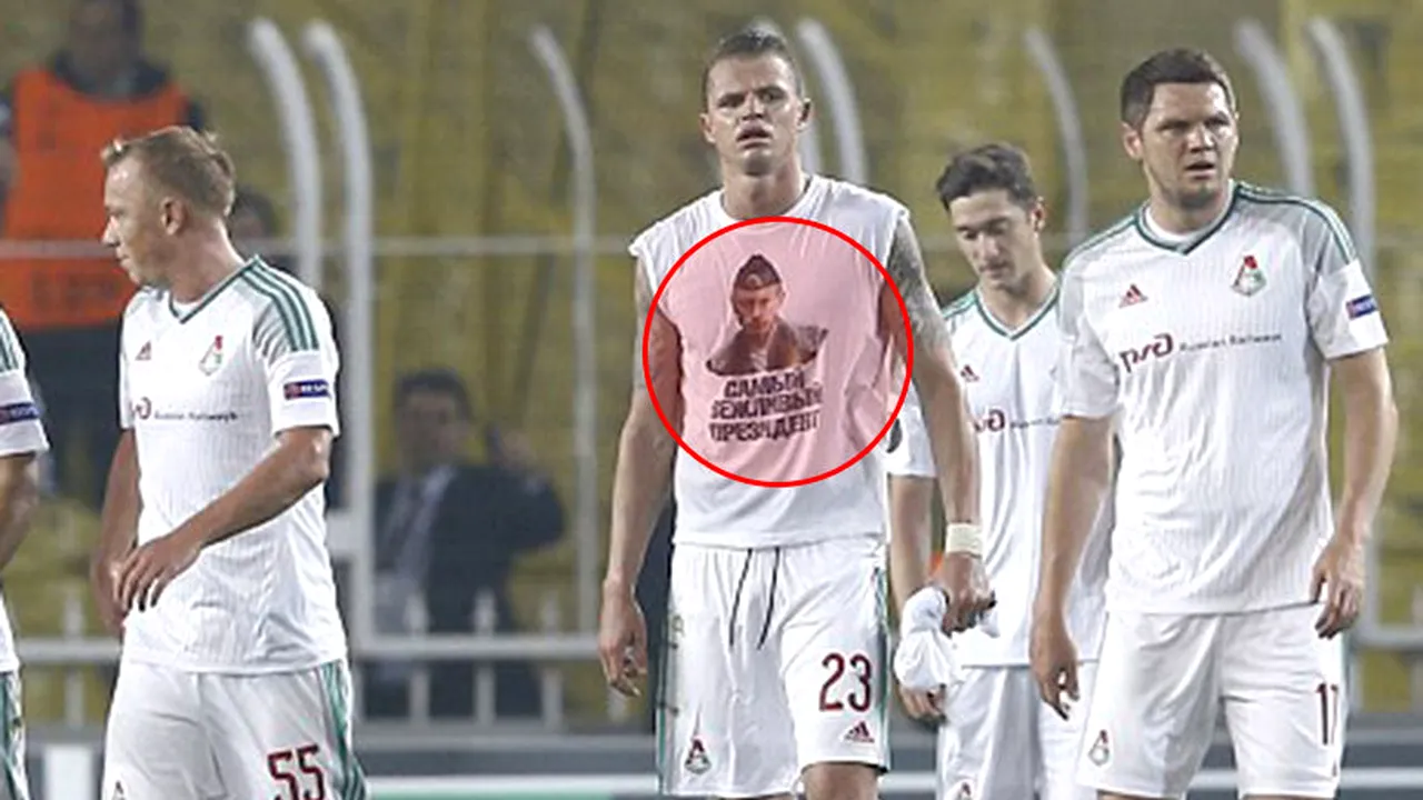 FOTO INCREDIBIL | Mesajul afișat în Turcia de un fotbalist rus! 