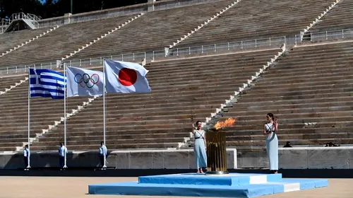 Flacăra olimpică a fost predată și a plecat pe calea aerului spre Japonia. Cine a fost prezent la manifestare