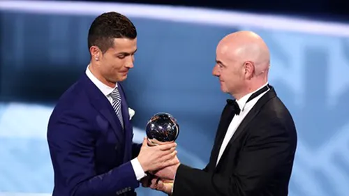 Din nou Ronaldo! Starul Portugaliei și al Realului, cel mai bun jucător din 2016 în viziunea FIFA: 