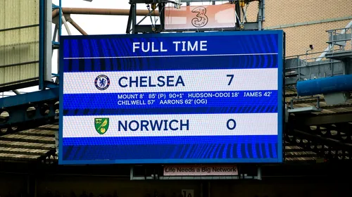 Chelsea, victorie memorabilă în Premier League! Recordurile bătute de echipa lui Thomas Tuchel după ce Norwich a fost spulberată pe Stamford Bridge | VIDEO