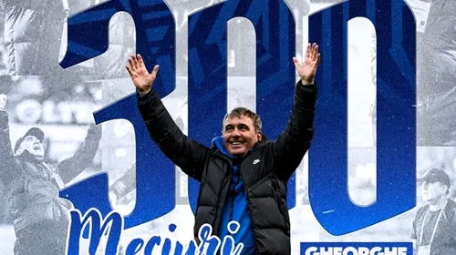 Cifrele carierei de antrenor pentru Gheorghe Hagi! Este al 31-lea tehnician din Superliga care depășește borna de 300 de meciuri bifate în primul eșalon | SPECIAL