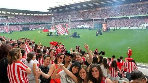 FABULOS** Dragoste fără margini la Bilbao! VIDEO 40 de mii de fani au luat cu asalt San Mames pentru a vedea finala de pe National Arena