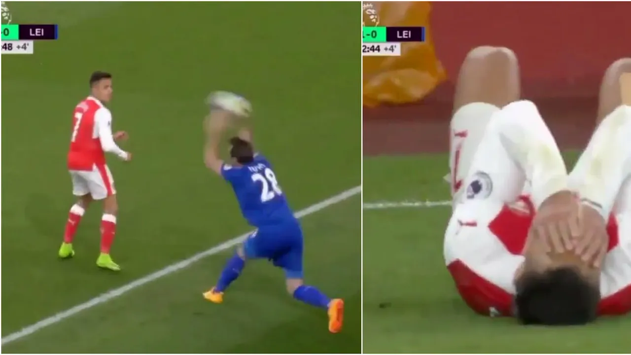 Cum să te faci de râs pe terenul de fotbal deși ești unul dintre cei mai buni jucători din lume. VIDEO | Momente jenante pentru Alexis Sanchez în finalul meciului cu Leicester. Cum a reacționat la final