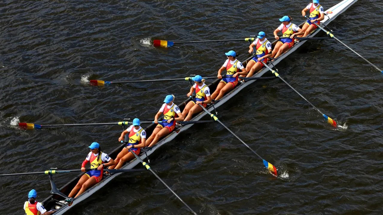 România - locul 1 în clasamentul general la Campionatele Europene de canotaj, cu un total de 7 medalii: 3 aur - 2 argint - 2 bronz. Încă două 