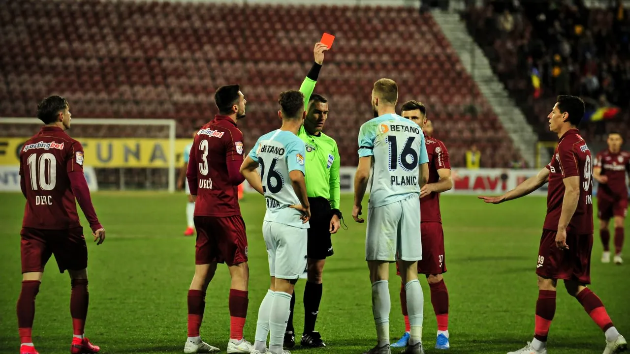 Bogdan Planic a aflat cât va absenta după cartonașul roșu din meciul cu CFR Cluj