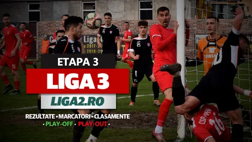 Liga 3, etapa 3 din play-off și play-out | Foresta și Ceahlăul câștigă pe final, Reșița pierde. Farul 2 a obținut victoria etapei. Corvinul continuă defilarea, Bistrița învinge liderul FC Bihor