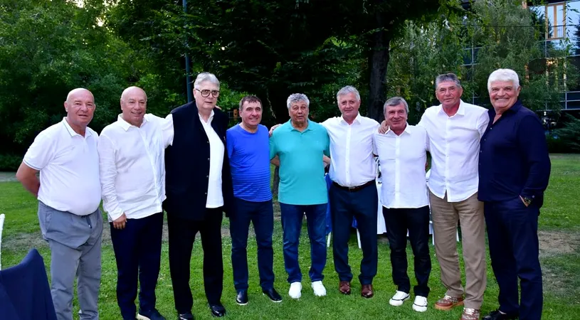 Imagini spectaculoase de la petrecerea pe care Mircea Lucescu a dat-o la 80 de ani pentru foştii săi colegi şi elevi. Nume uriaşe l-au sărbătorit
