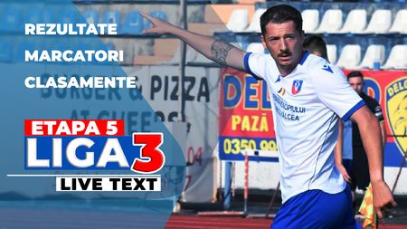 Etapa 5 Liga 3 | Liderul Înainte Modelu, spulberat acasă. Sporting Liești și Olimpic Zărneşti pierd și ele primele puncte în acest sezon. Scorul rundei intermediare, reușit de CS Păuleşti