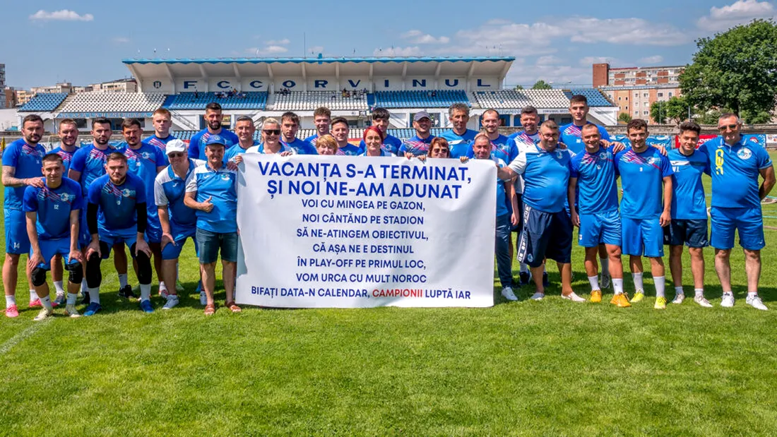 Corvinul a avut două noutăți în lot la startul pregătirii noului sezon de Liga 2. Nu mai puțin de opt plecări din echipa lui Florin Maxim: ”Vrem să calculăm bine orice pas, în orice direcţie şi din orice punct de vedere”