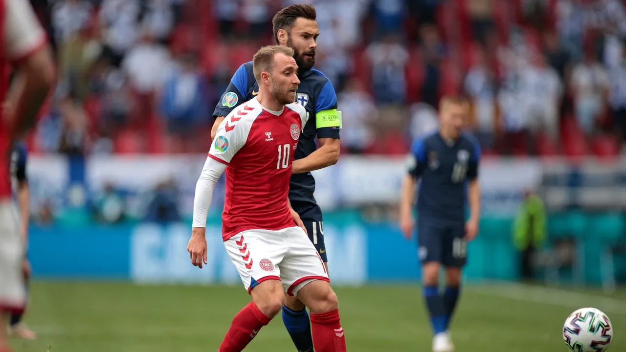 Meciul Danemarca - Finlanda se reia azi! De la ce oră începe partida și anunțul făcut de UEFA după ce Eriksen a fost la un pas să moară la Euro 2020
