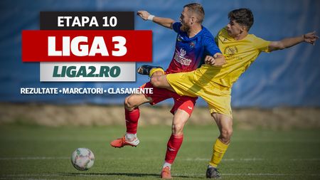 Liga 3, etapa 10 | Corvinul a spulberat surpriza acestui sezon de Cupa României, CSM Alexandria a pierdut din nou. Aerostar și Filiași au dat câte 7 goluri. CS Dinamo, aproape de o victorie pe terenul liderului