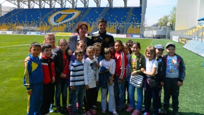 Antrenament cu public. Copiii au invadat arena "Ilie Oană". Hoban: "Avem nevoie de sprijinul fanilor. Sunt sigur că de această dată vom câștiga"