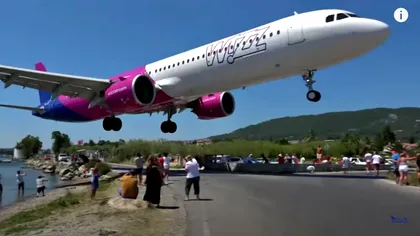 “Cea mai joasă aterizare din istorie”. Aterizarea șocantă a unui avion Wizz Air i-a îngrozit pe turiștii britanici