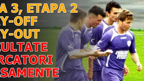 Rezultatele și marcatorii** etapei a II-a din play-off și play-out