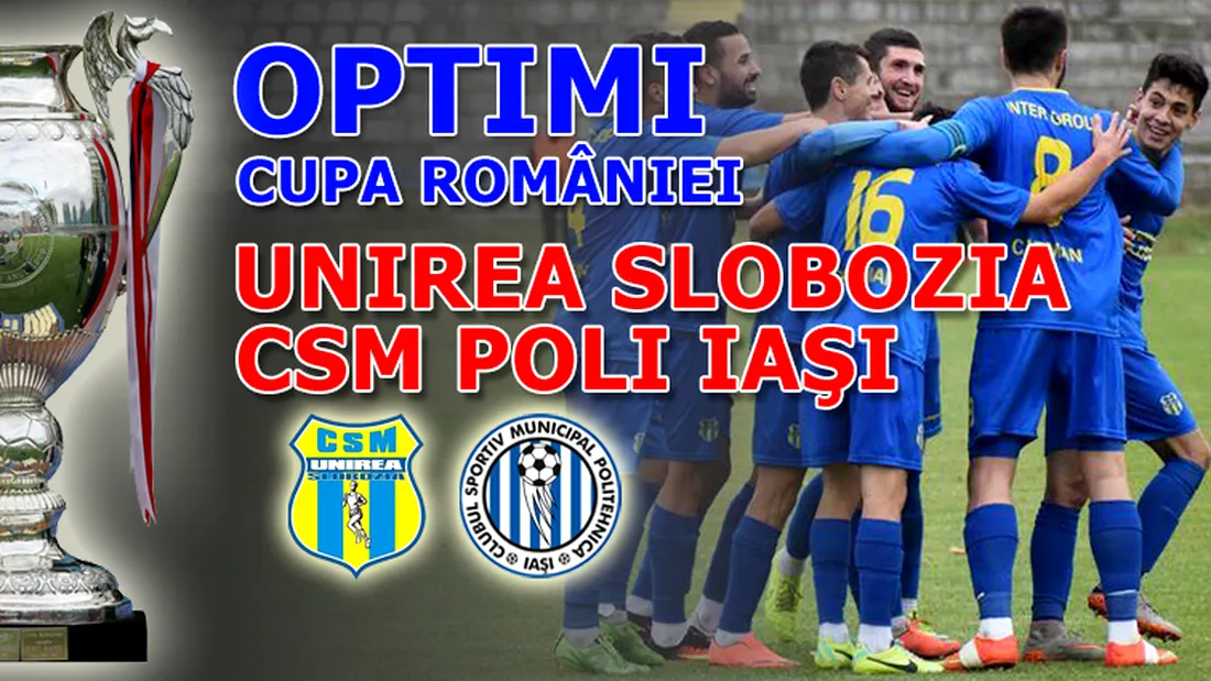 Unirea pierde lupta din noroi cu Iașiul și este eliminată în optimile Cupei României.** Unirea Slobozia - Poli Iași 0-2, cu Bucă mare ratangiu în repriza a doua