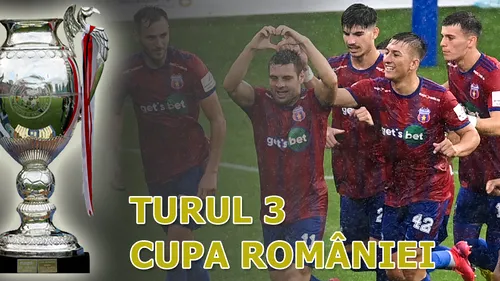 Turul 3 Cupa României | Știm aproape toate echipele calificate. Dinamo și Steaua merg în Play-off, Poli Timișoara a fost eliminată, la fel și ”satelitul” neoficial al FCSB. Unirea Dej și Metaloglobus, învinse la lovituri de departajare