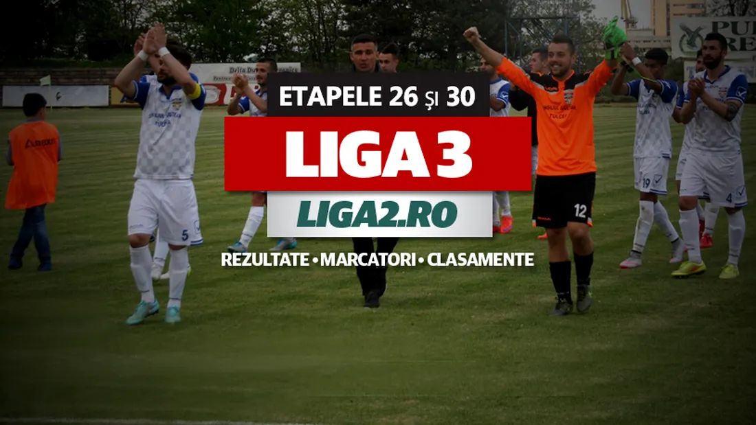 Rezultatele și marcatorii ultimei etape din Liga 3.** CS Afumați și Juventus București sunt ultimele două echipe promovate în Liga 2. SCM Pitești și Delta, marile perdante